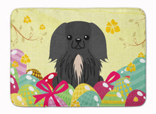 Load image into Gallery viewer, Easter Eggs Pekingnese Black Machine Washable Memory Foam Mat BB6107RUG
