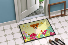 Load image into Gallery viewer, Easter Eggs Jack Russell Terrier Doormat - 18x27 Decorative Floor Mat – Indoor/Outdoor Rug with Artistic Flair BB6108MAT