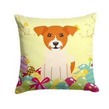 Load image into Gallery viewer, Easter Eggs Jack Russell Terrier Throw Pillow - 14x14 Decorative Pillow – Art for Your Home &amp; Patio BB6108PW1414
