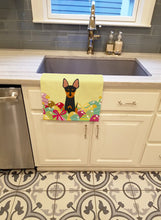 Load image into Gallery viewer, Easter Eggs English Toy Terrier Kitchen Towel – Artistic Dish Towel for Everyday Use BB6109KTWL