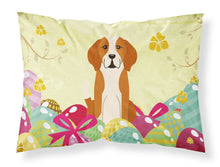 Load image into Gallery viewer, Easter Eggs English Foxhound Fabric Standard Pillowcase – Artistic Decorative Front, White Back BB6110PILLOWCASE