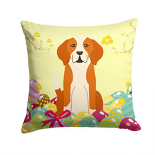 Load image into Gallery viewer, Easter Eggs English Foxhound Throw Pillow - 14x14 Decorative Pillow – Art for Your Home &amp; Patio BB6110PW1414