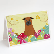 Load image into Gallery viewer, Easter Eggs Chinese Chongqing Dog Greeting Cards -  Blank Note Cards – 8-Pack of Artist-Designed Cards with Envelopes
