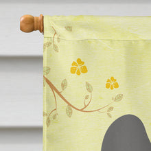 Load image into Gallery viewer, Easter Eggs Chinese Crested Black Flag Canvas House Size BB6112CHF