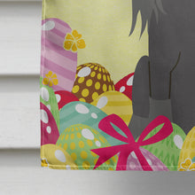 Load image into Gallery viewer, Easter Eggs Chinese Crested Black Flag Canvas House Size BB6112CHF