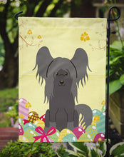Load image into Gallery viewer, Easter Eggs Chinese Crested Black Garden Flag - Outdoor Decorative Yard Flag BB6112GF