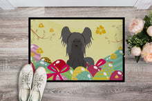 Load image into Gallery viewer, Easter Eggs Chinese Crested Black Doormat - 24x36 Decorative Floor Mat – Indoor/Outdoor Rug with Artistic Flair BB6112JMAT