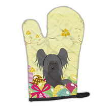 Load image into Gallery viewer, Easter Eggs Chinese Crested Black Oven Mitt BB6112OVMT