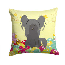 Load image into Gallery viewer, Easter Eggs Chinese Crested Black Throw Pillow - 14x14 Decorative Pillow – Art for Your Home &amp; Patio BB6112PW1414