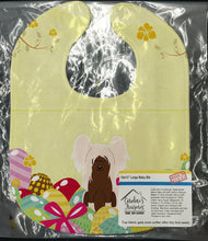 Load image into Gallery viewer, Easter Eggs Chinese Crested Cream Baby Bib BB6113BIB