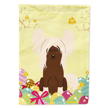 Load image into Gallery viewer, Easter Eggs Chinese Crested Cream Flag Canvas House Size BB6113CHF