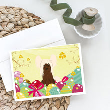 Load image into Gallery viewer, Easter Eggs Chinese Crested Cream Greeting Cards -  Blank Note Cards – 8-Pack of Artist-Designed Cards with Envelopes