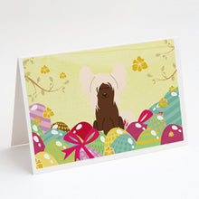 Load image into Gallery viewer, Easter Eggs Chinese Crested Cream Greeting Cards -  Blank Note Cards – 8-Pack of Artist-Designed Cards with Envelopes