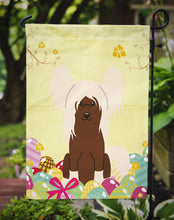 Load image into Gallery viewer, Easter Eggs Chinese Crested Cream Garden Flag - Outdoor Decorative Yard Flag BB6113GF