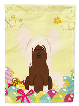Load image into Gallery viewer, Easter Eggs Chinese Crested Cream Garden Flag - Outdoor Decorative Yard Flag BB6113GF