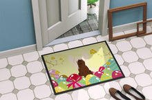Load image into Gallery viewer, Easter Eggs Chinese Crested Cream Doormat - 24x36 Decorative Floor Mat – Indoor/Outdoor Rug with Artistic Flair BB6113JMAT