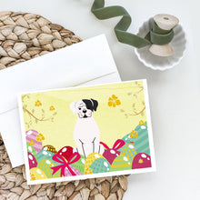 Load image into Gallery viewer, Easter Eggs White Boxer Cooper Greeting Cards -  Blank Note Cards – 8-Pack of Artist-Designed Cards with Envelopes