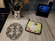 Load image into Gallery viewer, Easter Eggs White Boxer Cooper Pot Holders - Set of 2 - Heat-Resistant Kitchen Essentials BB6114PTHD
