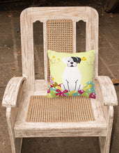 Load image into Gallery viewer, Easter Eggs White Boxer Cooper Fabric Decorative Pillow BB6114PW1818