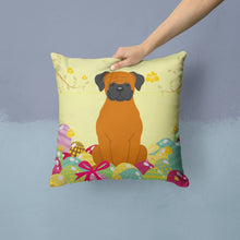 Load image into Gallery viewer, Easter Eggs Fawn Boxer Throw Pillow - 14x14 Decorative Pillow – Art for Your Home &amp; Patio BB6115PW1414