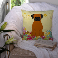 Load image into Gallery viewer, Easter Eggs Fawn Boxer Throw Pillow - 14x14 Decorative Pillow – Art for Your Home &amp; Patio BB6115PW1414