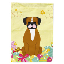 Load image into Gallery viewer, Easter Eggs Flashy Fawn Boxer Flag Canvas House Size BB6116CHF
