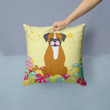 Load image into Gallery viewer, Easter Eggs Flashy Fawn Boxer Throw Pillow - 14x14 Decorative Pillow – Art for Your Home &amp; Patio BB6116PW1414