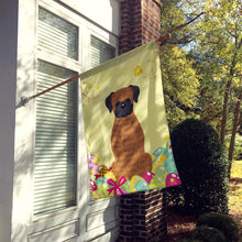 Load image into Gallery viewer, Easter Eggs Brindle Boxer Flag Canvas House Size BB6117CHF