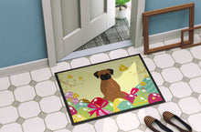 Load image into Gallery viewer, Easter Eggs Brindle Boxer Doormat - 24x36 Decorative Floor Mat – Indoor/Outdoor Rug with Artistic Flair BB6117JMAT