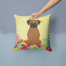 Load image into Gallery viewer, Easter Eggs Brindle Boxer Throw Pillow - 14x14 Decorative Pillow – Art for Your Home &amp; Patio BB6117PW1414