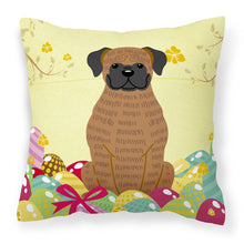 Load image into Gallery viewer, Easter Eggs Brindle Boxer Fabric Decorative Pillow BB6117PW1818