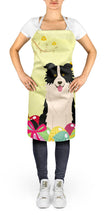 Load image into Gallery viewer, Easter Eggs Border Collie Black White Apron – Artist-Designed Kitchen, BBQ &amp; Craft Apron BB6118APRON
