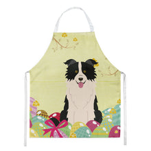 Load image into Gallery viewer, Easter Eggs Border Collie Black White Apron – Artist-Designed Kitchen, BBQ &amp; Craft Apron BB6118APRON