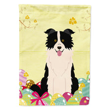 Load image into Gallery viewer, Easter Eggs Border Collie Black White Flag Canvas House Size BB6118CHF