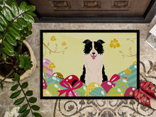 Load image into Gallery viewer, Easter Eggs Border Collie Black White Doormat - 24x36 Decorative Floor Mat – Indoor/Outdoor Rug with Artistic Flair BB6118JMAT