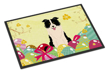 Load image into Gallery viewer, Easter Eggs Border Collie Black White Doormat - 24x36 Decorative Floor Mat – Indoor/Outdoor Rug with Artistic Flair BB6118JMAT