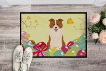 Load image into Gallery viewer, Easter Eggs Border Collie Red White Doormat - 18x27 Decorative Floor Mat – Indoor/Outdoor Rug with Artistic Flair BB6119MAT