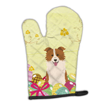 Load image into Gallery viewer, Easter Eggs Border Collie Red White Oven Mitt BB6119OVMT