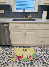 Load image into Gallery viewer, Easter Eggs Border Collie Red White Machine Washable Memory Foam Mat BB6119RUG