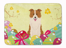 Load image into Gallery viewer, Easter Eggs Border Collie Red White Machine Washable Memory Foam Mat BB6119RUG