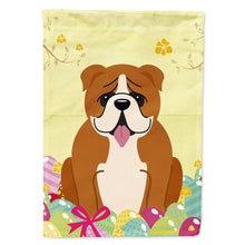 Load image into Gallery viewer, Easter Eggs English Bulldog Red White Flag Canvas House Size BB6120CHF