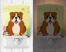 Load image into Gallery viewer, Easter Eggs English Bulldog Red White Ceramic Night Light BB6120CNL