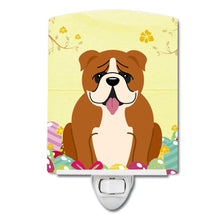 Load image into Gallery viewer, Easter Eggs English Bulldog Red White Ceramic Night Light BB6120CNL