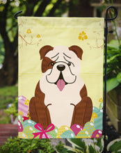 Load image into Gallery viewer, Easter Eggs English Bulldog Brindle White Garden Flag - Outdoor Decorative Yard Flag BB6121GF
