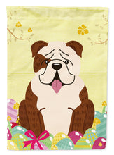 Load image into Gallery viewer, Easter Eggs English Bulldog Brindle White Garden Flag - Outdoor Decorative Yard Flag BB6121GF