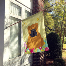 Load image into Gallery viewer, Easter Eggs English Bulldog Red Flag Canvas House Size BB6122CHF