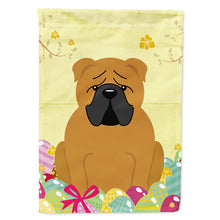Load image into Gallery viewer, Easter Eggs English Bulldog Red Flag Canvas House Size BB6122CHF