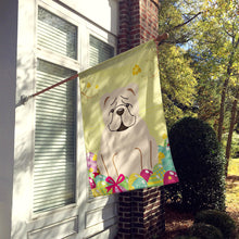Load image into Gallery viewer, Easter Eggs English Bulldog White Flag Canvas House Size BB6123CHF