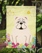 Load image into Gallery viewer, Easter Eggs English Bulldog White Garden Flag - Outdoor Decorative Yard Flag BB6123GF