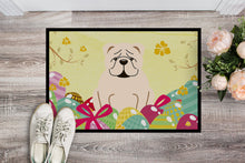 Load image into Gallery viewer, Easter Eggs English Bulldog White Doormat - 18x27 Decorative Floor Mat – Indoor/Outdoor Rug with Artistic Flair BB6123MAT
